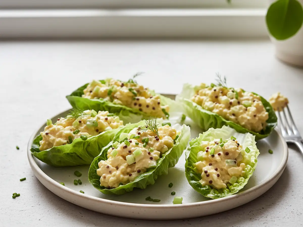 Classic Egg Salad Lettuce Cups