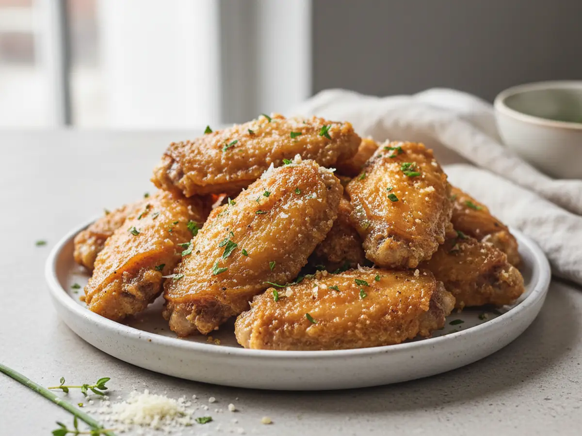 Crispy Garlic Parmesan Wings