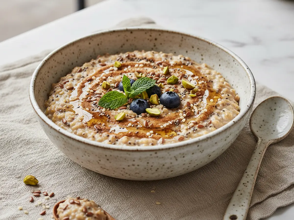 Cinnamon Hemp Heart Porridge