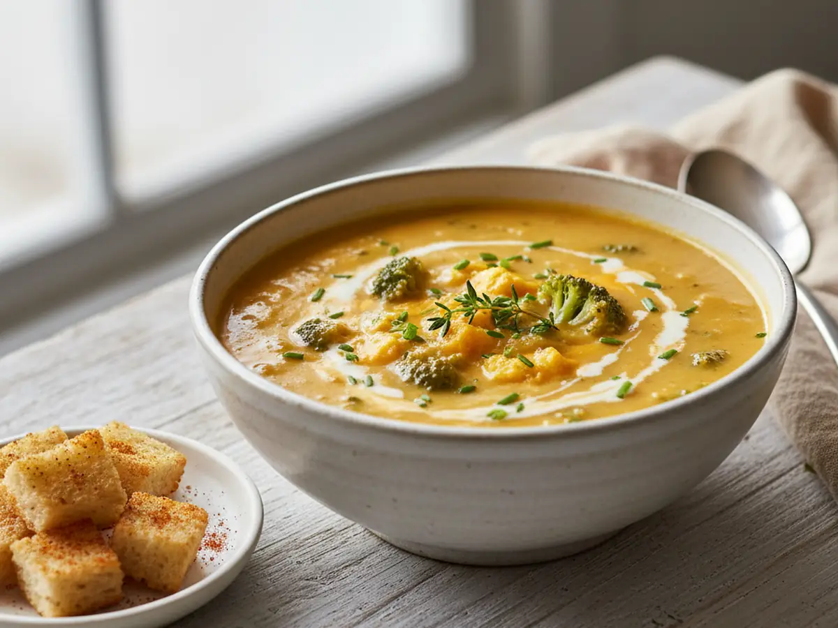 Creamy Broccoli Cheddar Soup