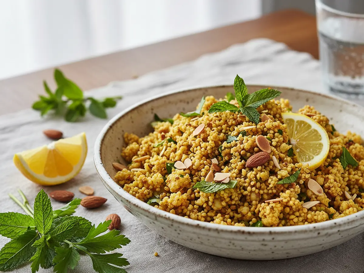 Moroccan Herbed Cauliflower Couscous