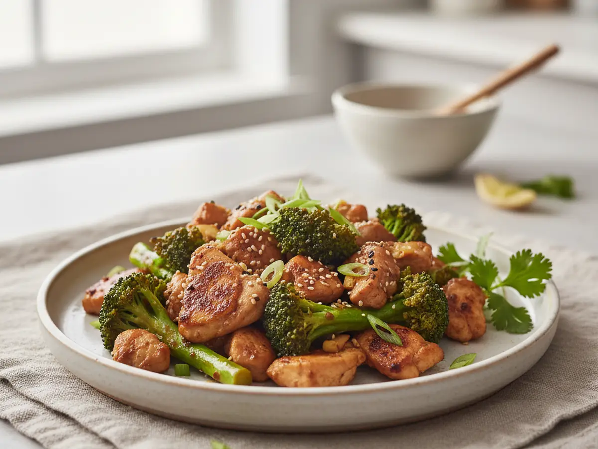Asian-Style Chicken and Broccoli Stir-Fry