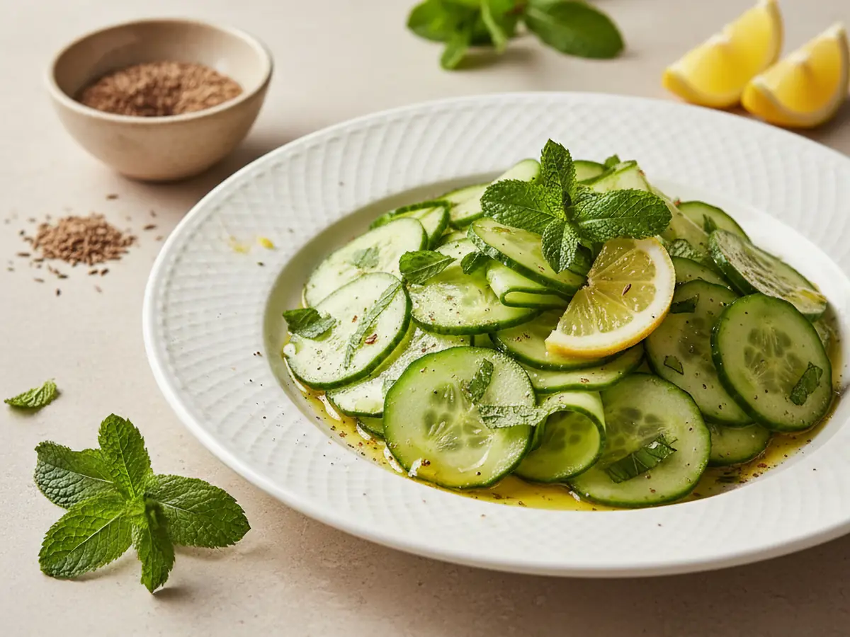 Moroccan Cucumber and Mint Salad