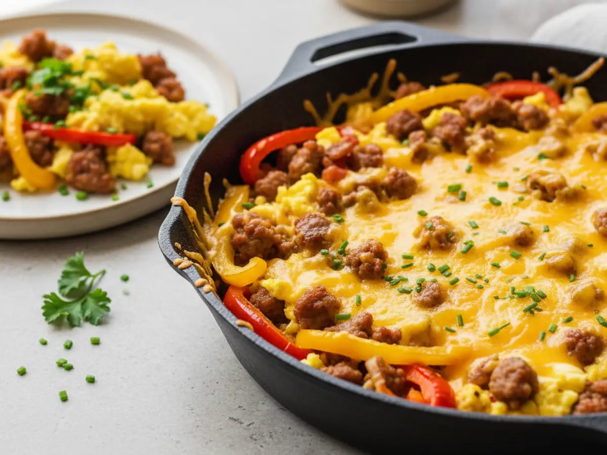 Breakfast Sausage and Pepper Skillet