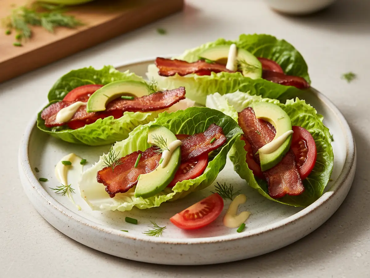 BLT Lettuce Wraps with Avocado