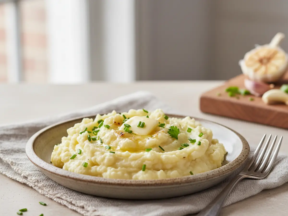 Creamy Garlic Mashed Cauliflower