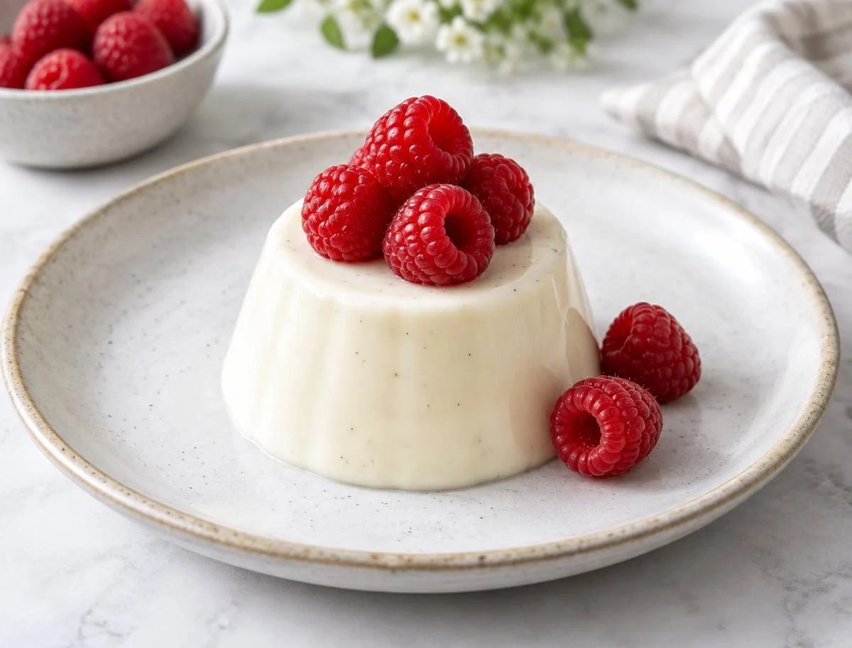 Vanilla Panna Cotta with Berries