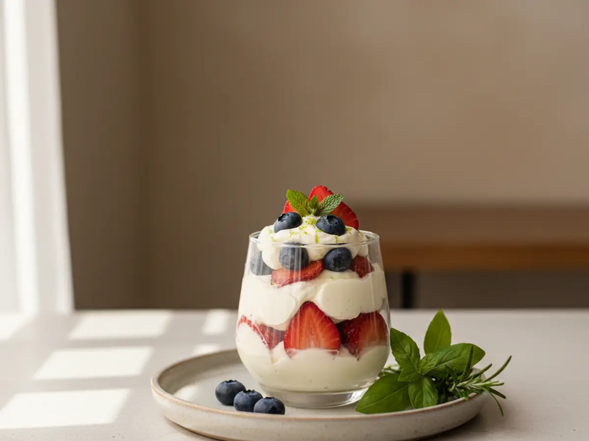 Berry Whipped Cream Parfait