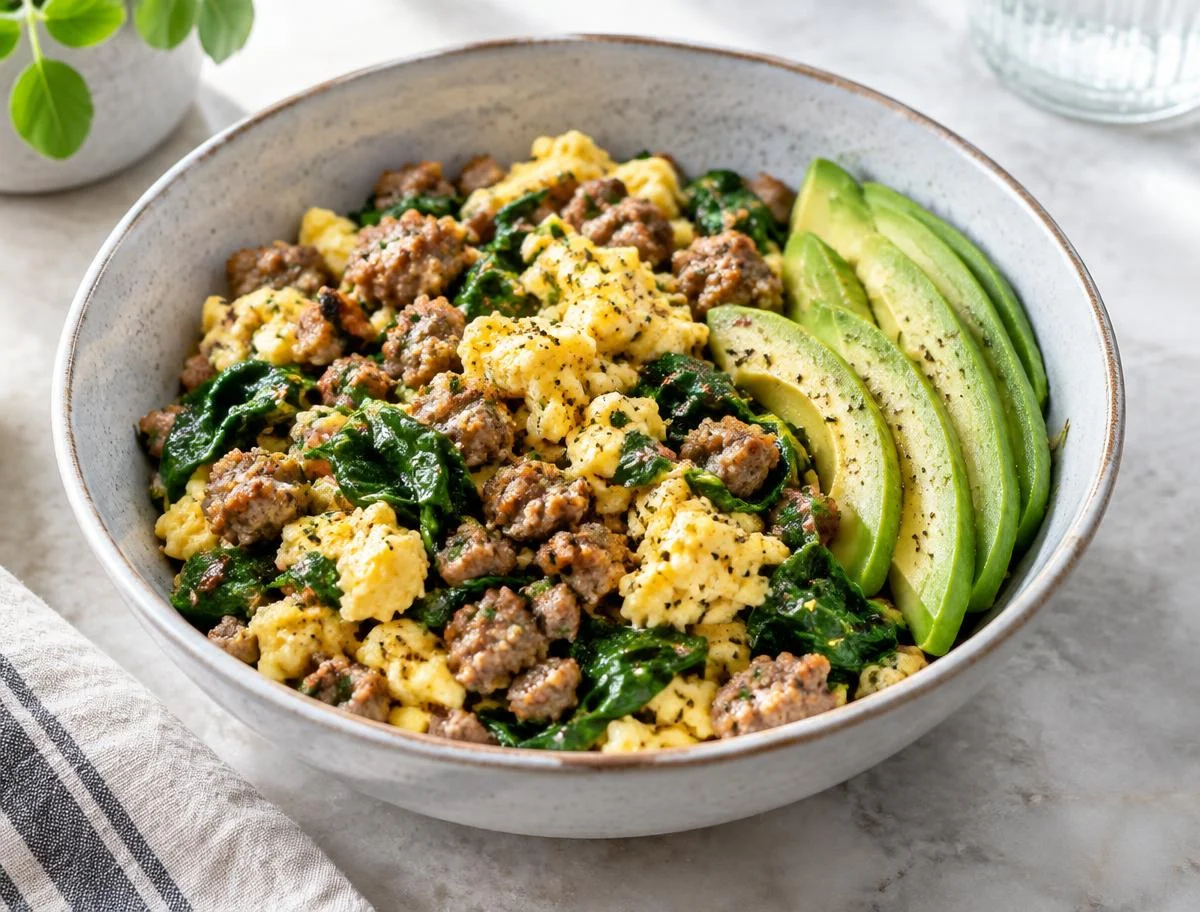 Turkey Sausage Scramble Bowls