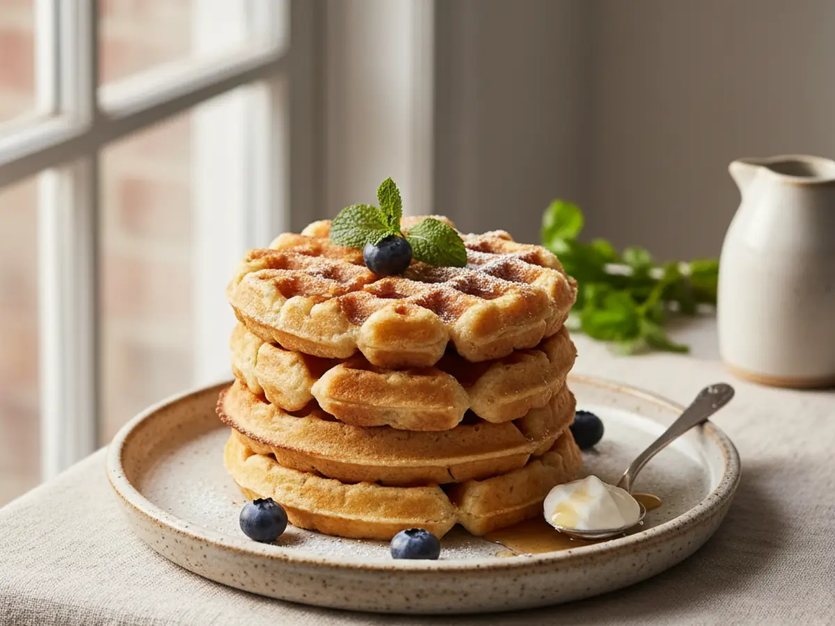 Fluffy Almond Flour Waffles