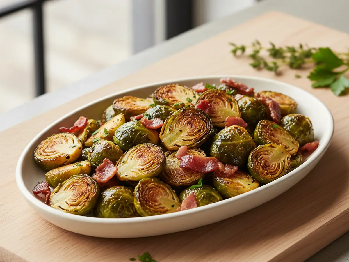 Crispy Bacon Brussels Sprouts