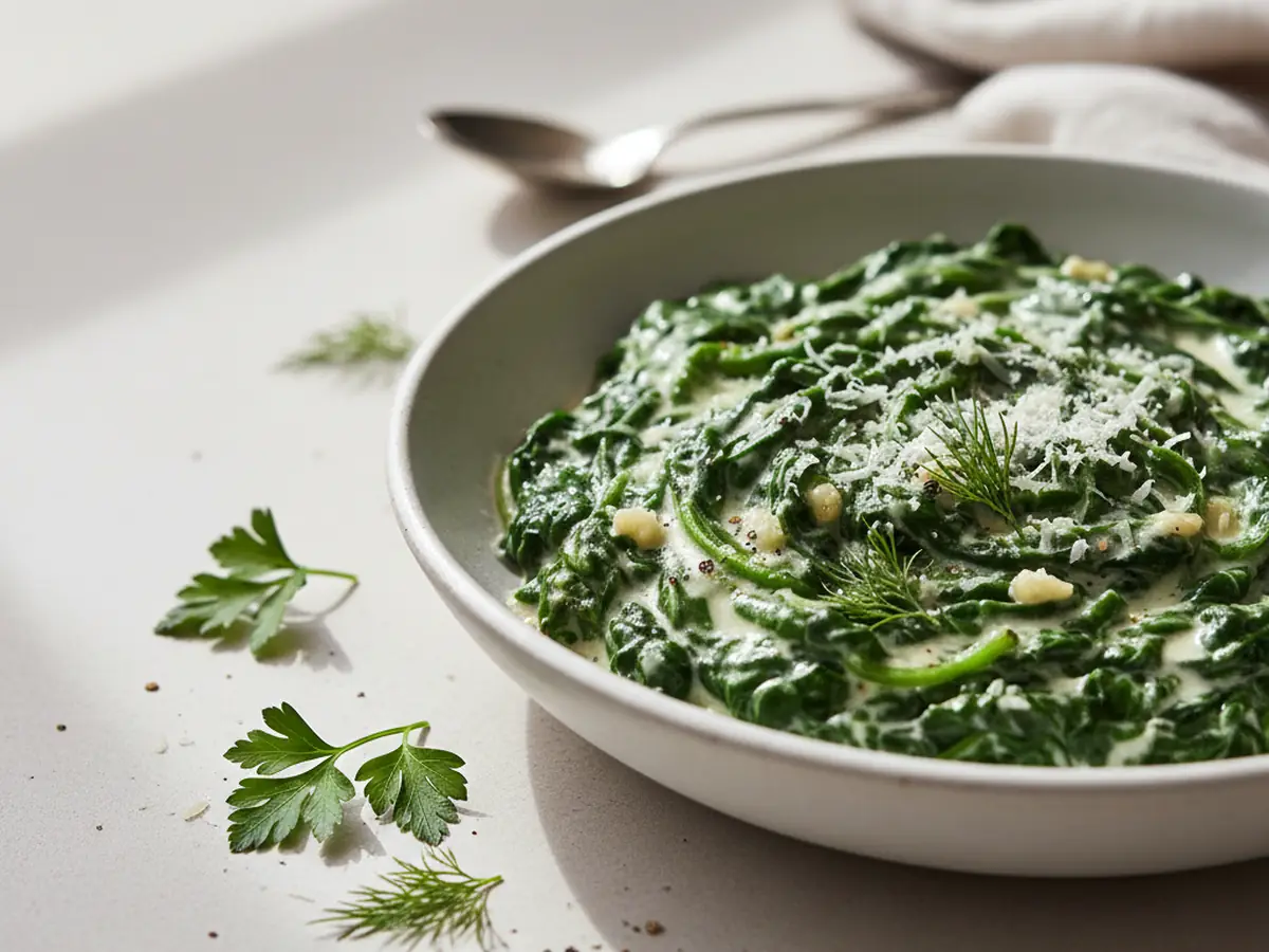 Creamy Garlic Creamed Spinach