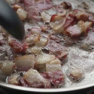 KETO RECIPE: Bacon & Mushroom Pasta