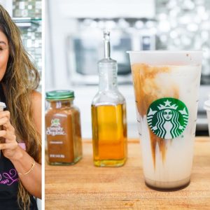 Starbucks Most Popular Drink! Iced Brown Sugar Oat Milk Shaken Espresso but Low Carb