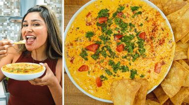 The Easiest Cheesiest Queso Dip Recipe for Game Day | Low Carb and Keto Friendly