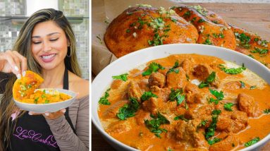 JUICY Low Carb Butter Chicken & Keto Naan Recipe!  2 Quick Recipes