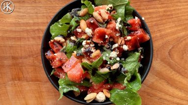 TRY THIS quick and easy WATERMELON 🍉 salad