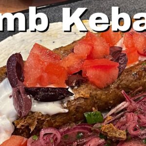 Mediterranean Lamb Kebabs with Sumac Red Onions