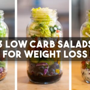 3 Keto Mason Jar Salads For Meal Prep