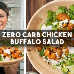 High Protein Zero Carb Buffalo Chicken Salad That Helped Me Lose Over 100lbs!