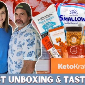 August KetoKrate Unboxing & Taste Test | Keto & Low Carb Snacks