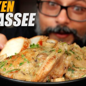 Indians try a classic French dish: Chicken Fricassee