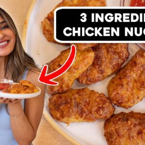 Crispy Chicken Nuggets with 3 Ingredients?! Low Carb, Gluten Free Airfryer Recipe