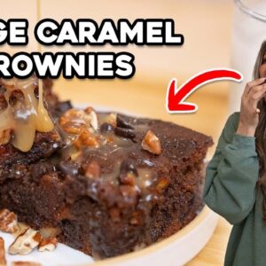 Only 2G CARBS! How to Make the Best Fudgy Turtle Brownies