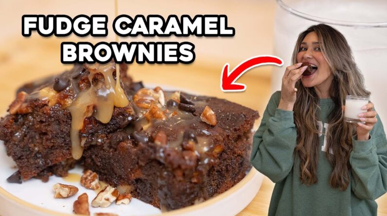 Only 2G CARBS! How to Make the Best Fudgy Turtle Brownies