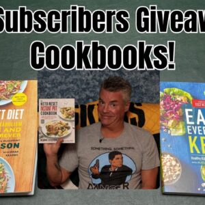 300K Subscriber Giveaway #1 - Three Cookbooks!