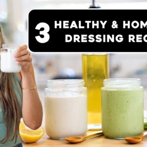 3 Easy High Protein Dressings That You Can Make in 5 Mins or Less! Low Carb, Keto, Low Calorie