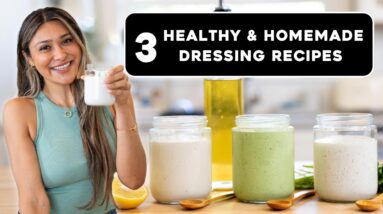 3 Easy High Protein Dressings That You Can Make in 5 Mins or Less! Low Carb, Keto, Low Calorie