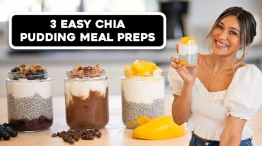 3 Chia Pudding Meal Prep Breakfast Ideas! No Bacon or Eggs I Low Carb and Keto