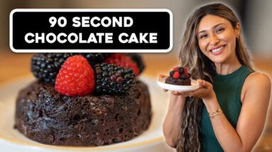 Chocolate Cake in 90 Seconds!? Low Carb, Keto and Weight Loss Friendly!