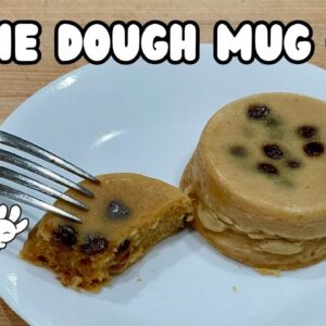 Chocolate Chip Cookie Dough Mug Cake - 5g net carbs per serving