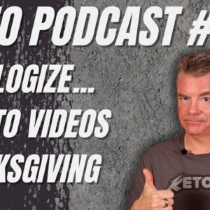 Video Podcast #200 - Apology, SeriousKeto Website Issues, Artificial Intelligence and Keto