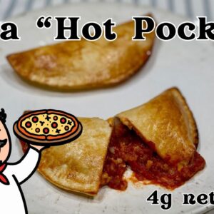 Keto Friendly Pizza "Hot Pocket" - Just 4g Net Carbs Each!