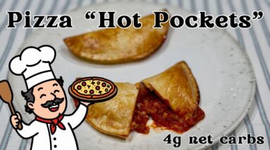 Keto Friendly Pizza "Hot Pocket" - Just 4g Net Carbs Each!