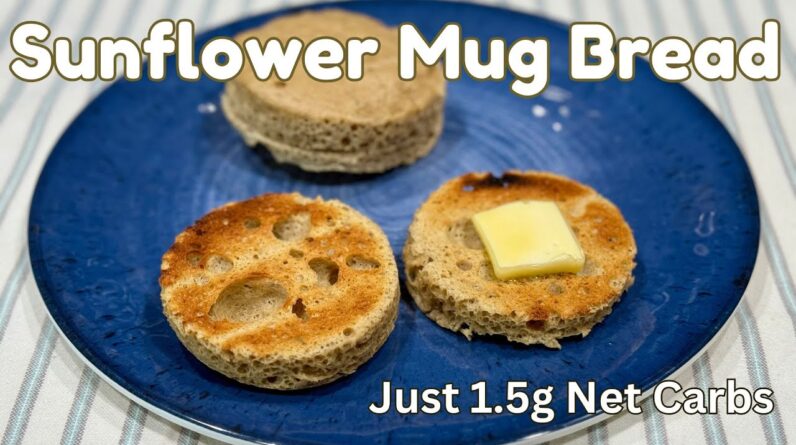 Sunflower "90 Second" Keto Mug Bread - Just 1.5g Net Carbs per Serving