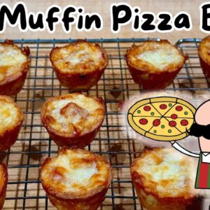 Mini Muffin Keto Pizza Bites - Fathead Dough - 1g Net Carbs Each!